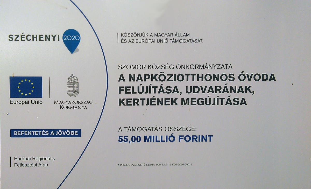 Óvoda felújítás TOP 1.4.1-15